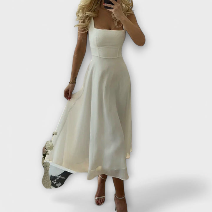 Elegancka sukienka bez rękawów