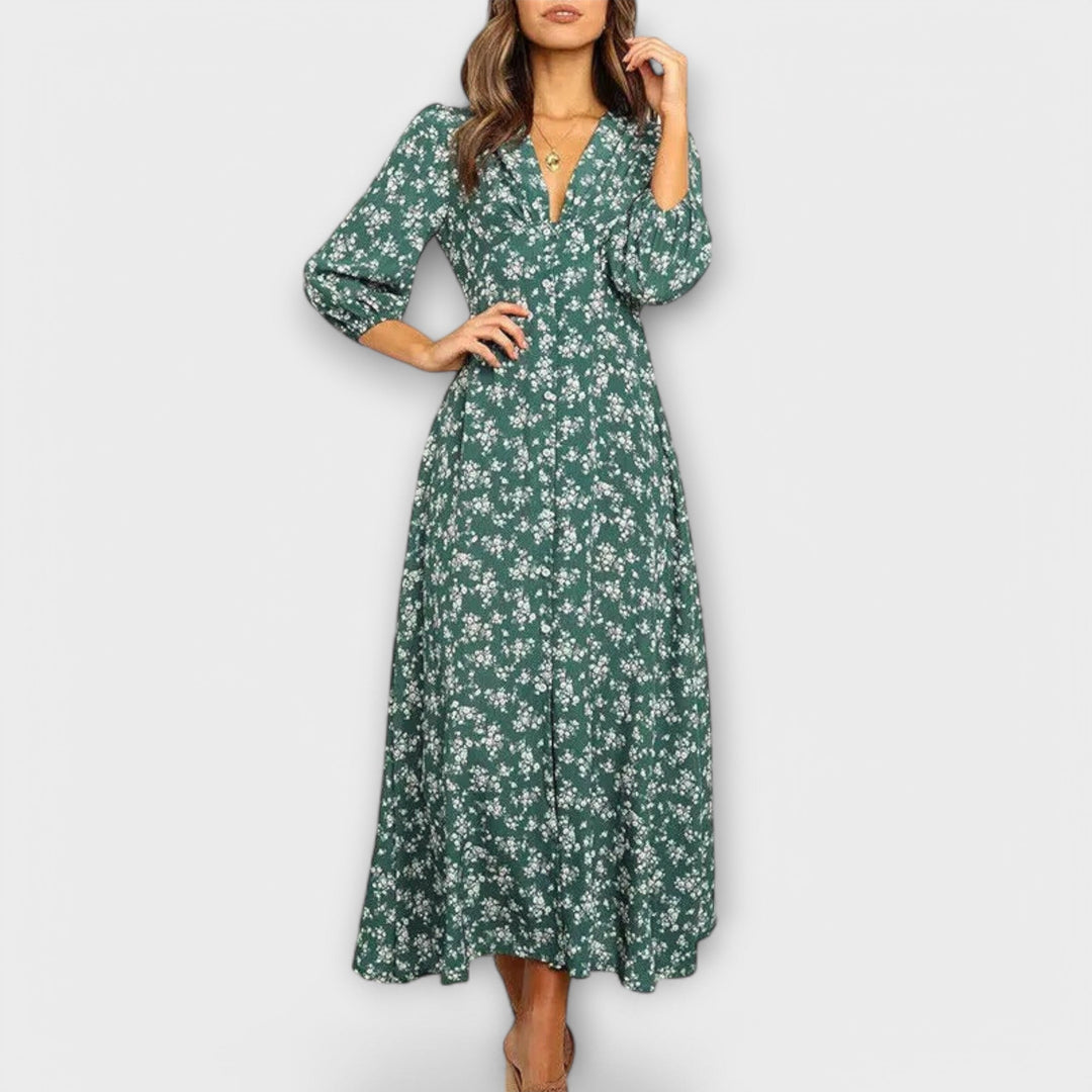 Sukienka maxi w kwiaty dla kobiet
