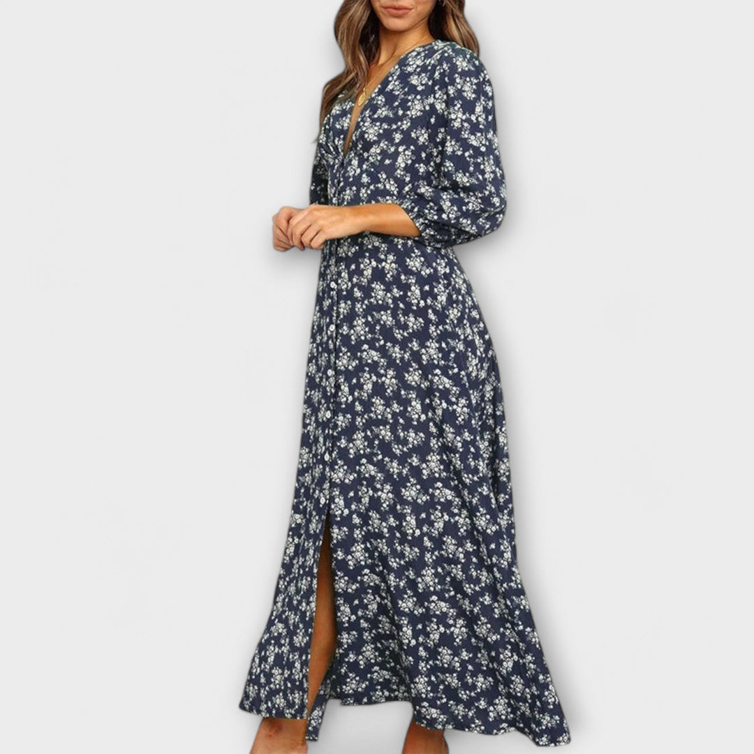 Sukienka maxi w kwiaty dla kobiet