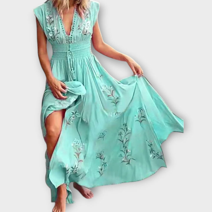 Felizia – Sukienka Boho z czarującymi haftami
