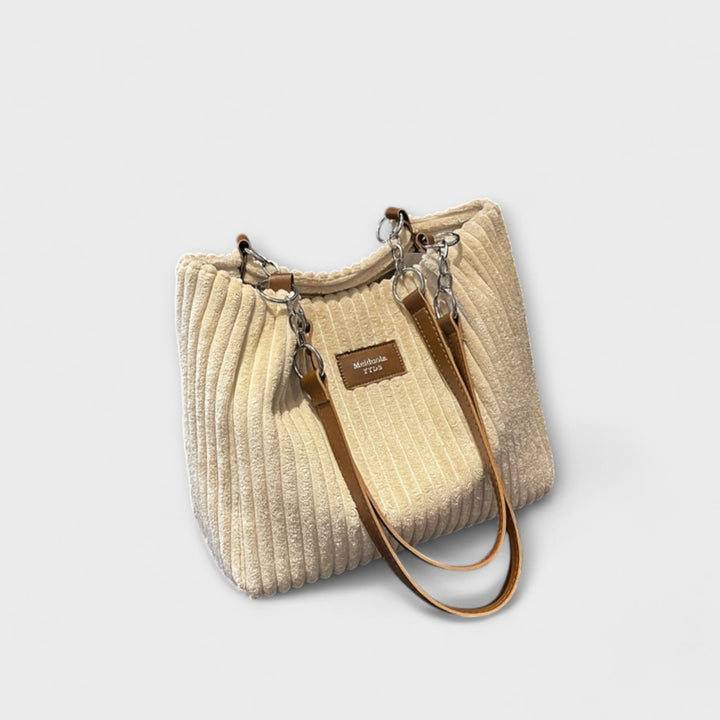 Miękka Torebka na Ramię z Cords - Elegancja i Komfort