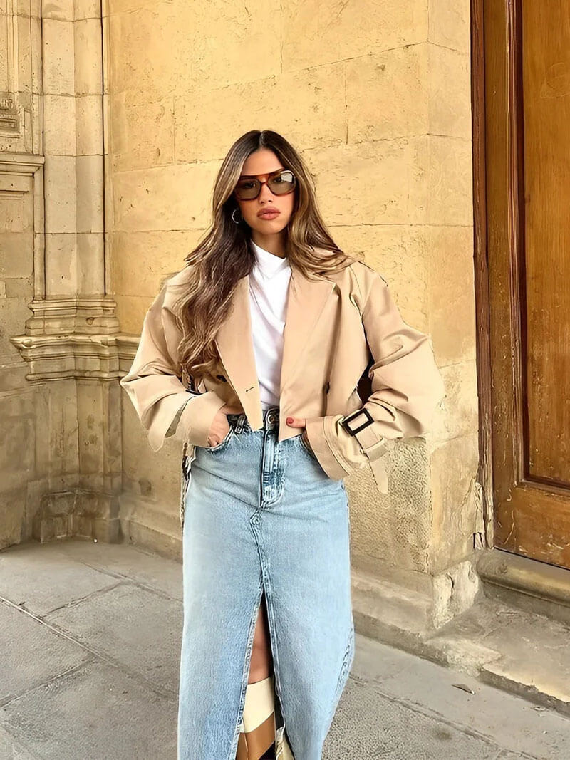 VERA | KURTKA TRENCH KRÓTKA