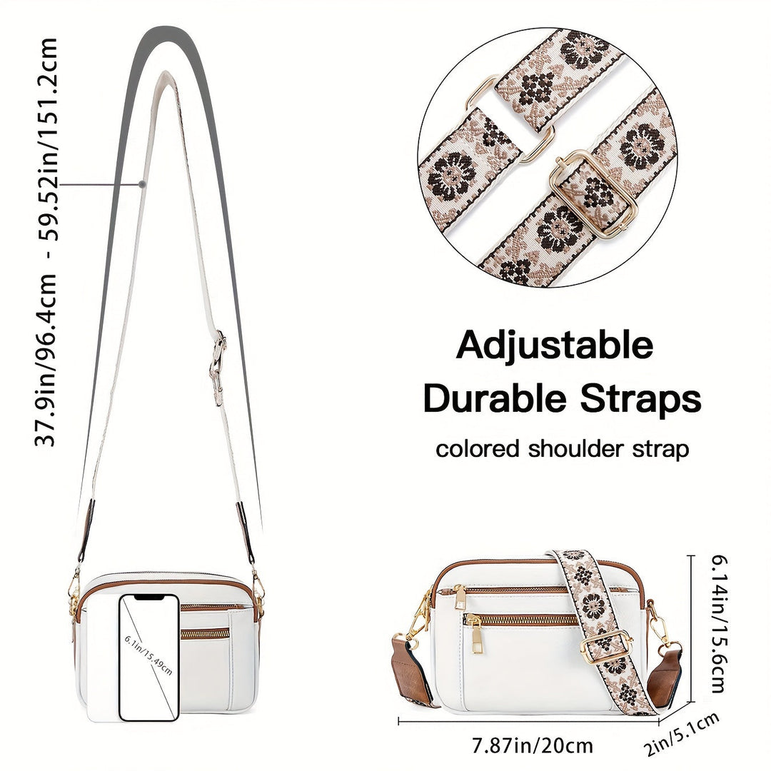 Elegant Vegan Leather Crossbody Bag