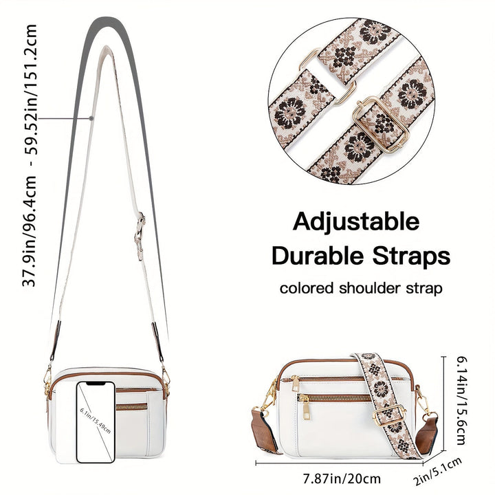 Elegant Vegan Leather Crossbody Bag