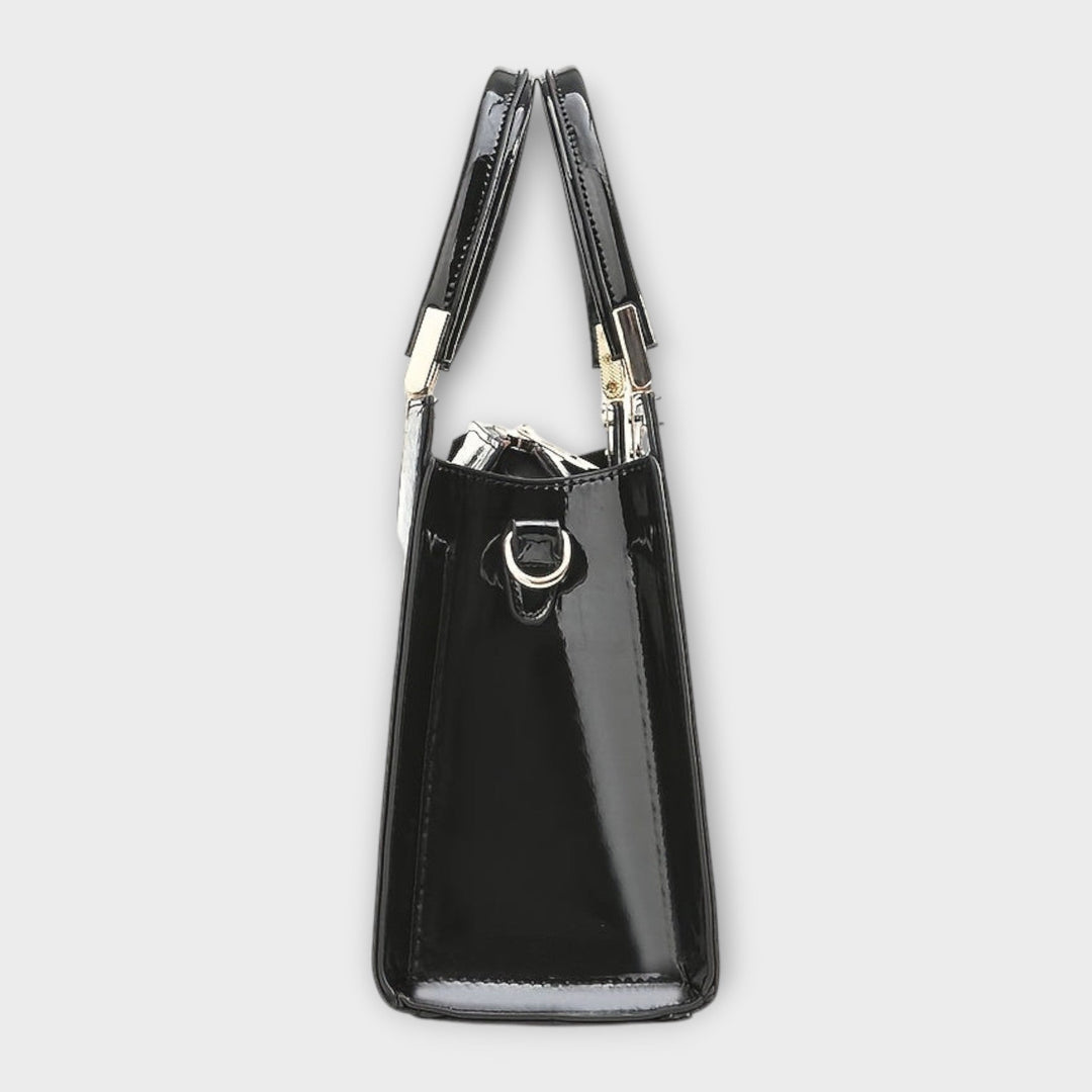 Elegant Crocodile Leather Pattern Handbag