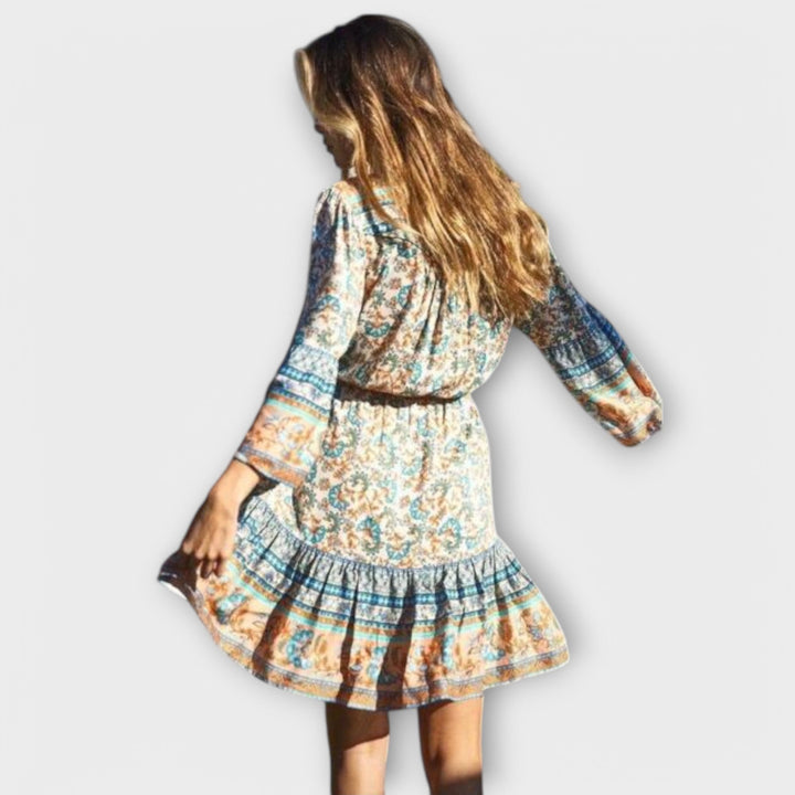 Keitha - Krótkie Boho Sukienka