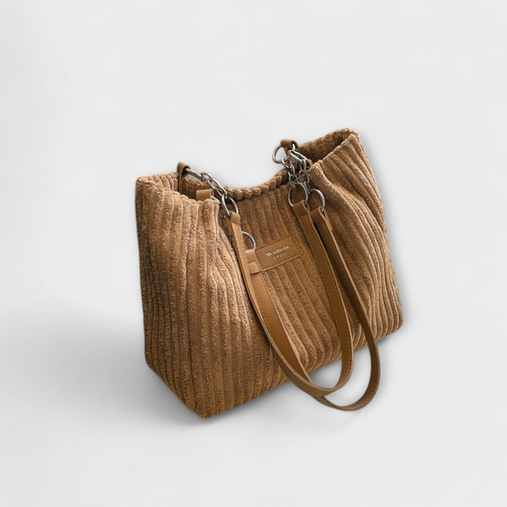 Miękka Torebka na Ramię z Cords - Elegancja i Komfort