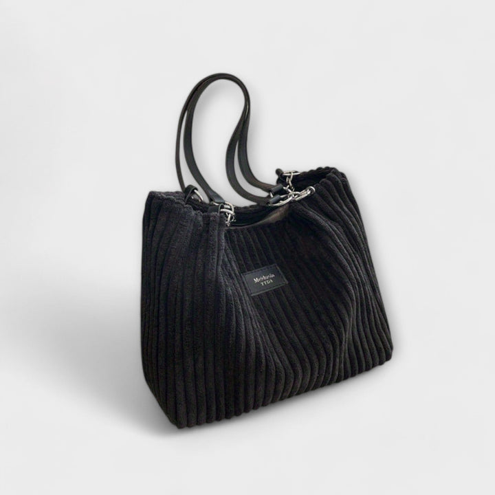 Miękka Torebka na Ramię z Cords - Elegancja i Komfort