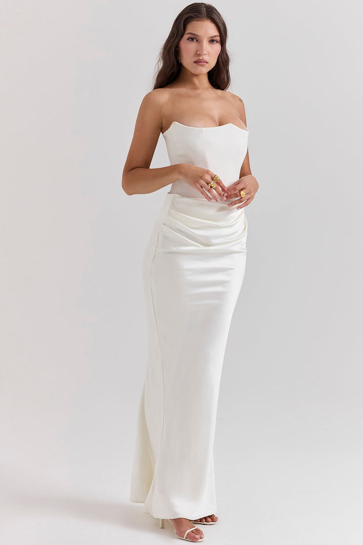 ANIKA SHOULDERLESS DRESS