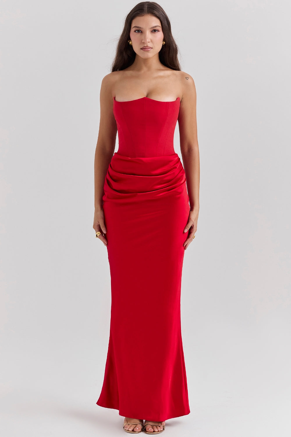 ANIKA SHOULDERLESS DRESS