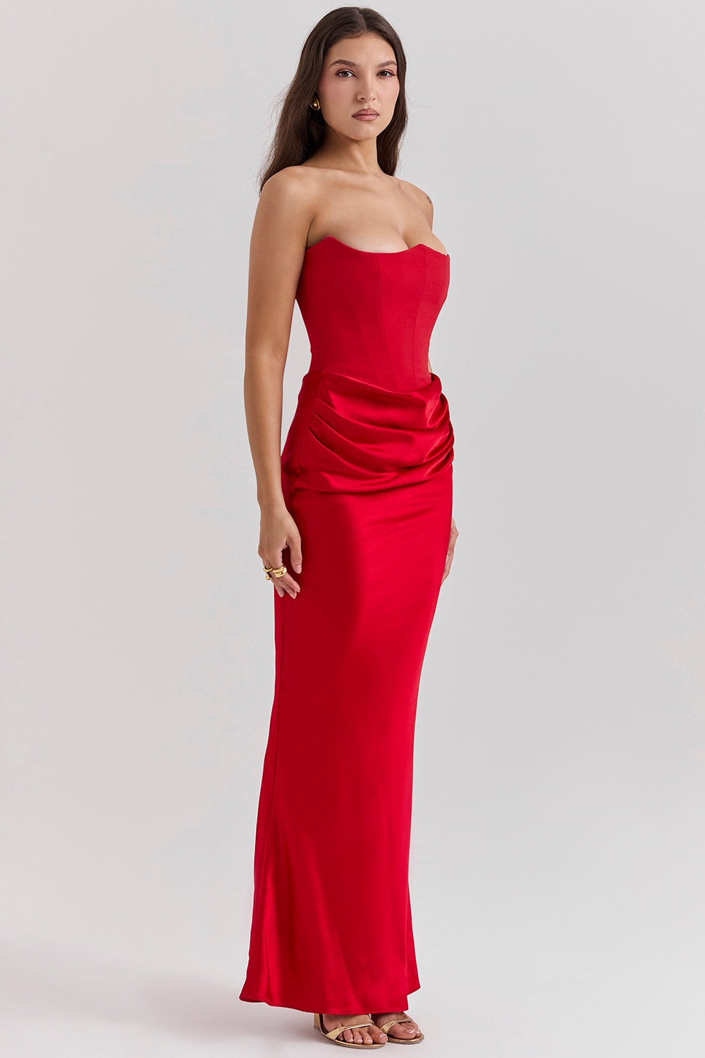 ANIKA SHOULDERLESS DRESS