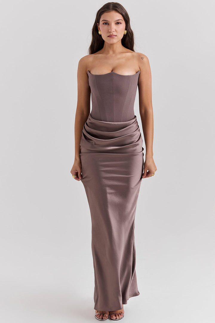 ANIKA SHOULDERLESS DRESS