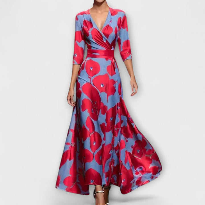 Alma - Elegancka Sukienka z Rękawem